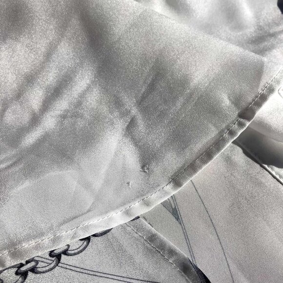 GUCCI Women's 2011 Resort White Silk Equestrian Print Shirt Button-Up Size 38 M - Picture 13 of 13